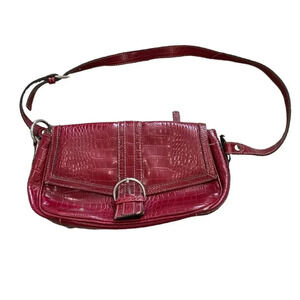 First Issue Liz Claiborne Red Faux Leather Bag